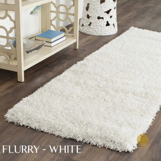 Flurry Bedside Runner For Home-White