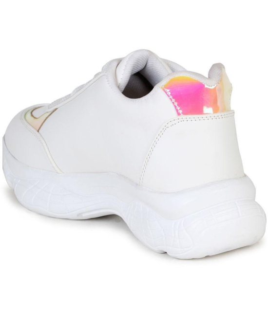 Ishransh White Women''s Sneakers - None