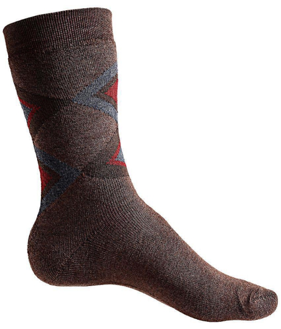 Texlon - Multicolor Woollen Men's Mid Length Socks ( Pack of 3 ) - Multicolor