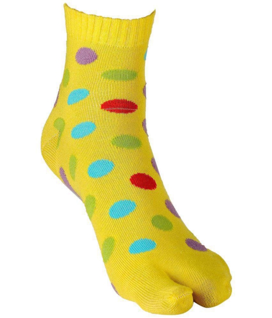 Texlon Multicolour Cotton Thumb Socks for Women - 4 Pair Pack