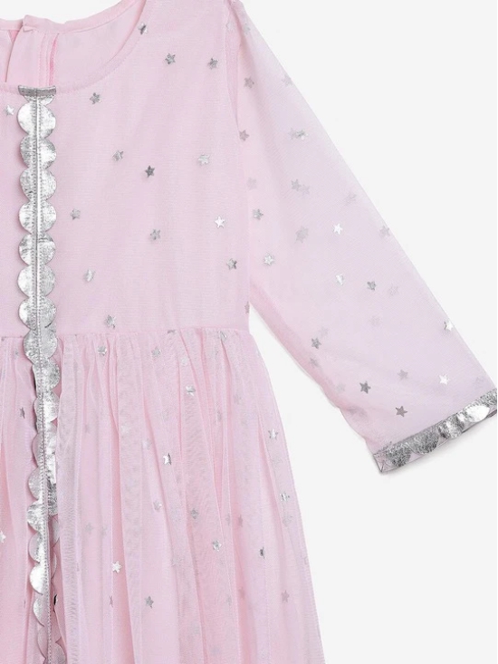 Girls Embellished A-Line Ethnic Dress