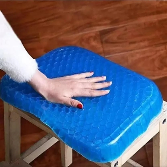 Uttamrobotics Gel Orthopedic Seat Cushion for Office Chair, Wheelchair, or Home Rubber Cushion for Back Pain