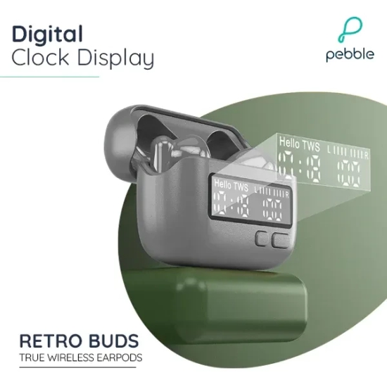 Pebble Retro Buds Green