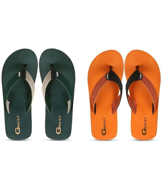 GBest Multicolor Mens Thong Flip Flop - None