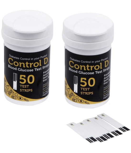 Control D - 2X50 Strip 100 Sugar Test Strips Expiry March 2024