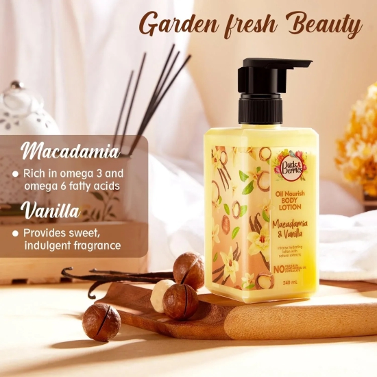 Buds&Berries Macadamia and Vanilla Body Lotion for Normal to Dry Skin - 240 ml