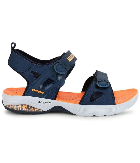 Campus - Navy Mens Floater Sandals - None