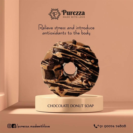 Chocolate Donut Soap-100g