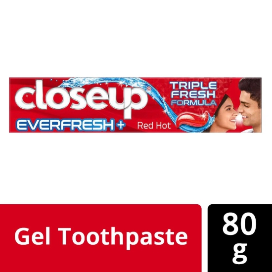 Closeup Everfresh+ Anti-Germ Gel Toothpaste Red Hot 80 G