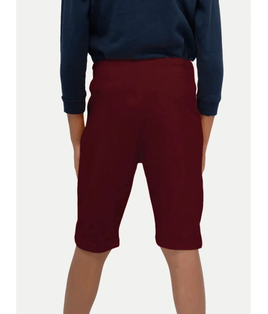 Radprix - Maroon Cotton Blend Boys Shorts ( Pack of 1 ) - None