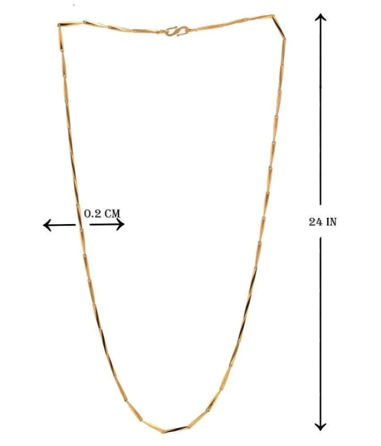 Jewar Mandi - Gold Plated Chain ( Pack of 1 ) - Golden