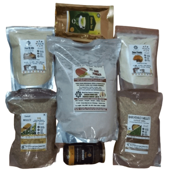 Millet Gift Pack With Honey & Green Tea