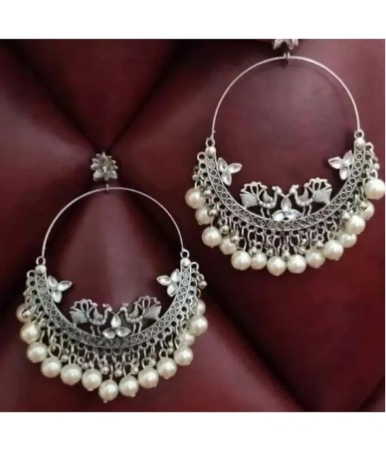 Samridhi DC Silver Drop Earrings ( Pack of 1 ) - Silver