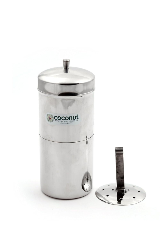 Coconut Stainless Steel South Indian Sytle Coffee Filter - 400 ML (6 Cups)