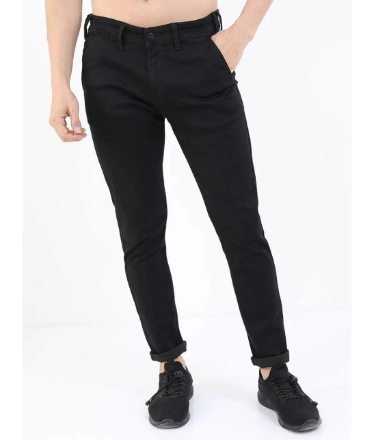 Ketch Slim Fit Cuffed Hem Mens Jeans - Black ( Pack of 1 ) - None