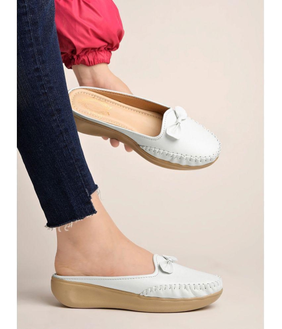 Shoetopia White Women''s Loafers - None