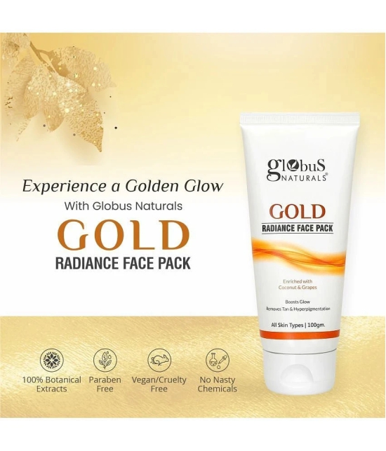 Globus Naturals Gold Radiance Face Pack, 100gm