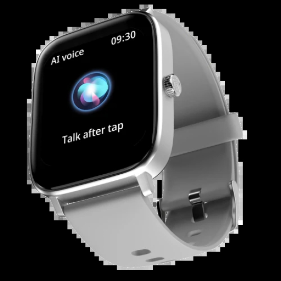 Noise Colorfit Icon 2 - 1.8'' Display with Bluetooth Calling, AI Voice Assistant Smartwatch Silver Grey