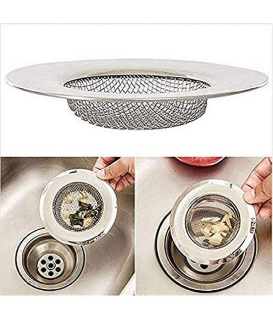 Stainless Steel Sink Strainer Kitchen Drain Basin Basket Filter Stopper Drainer/Jali +Drain Pipe Cleaning Sewer Dredging Tool, Clog Remover, Tube Drain