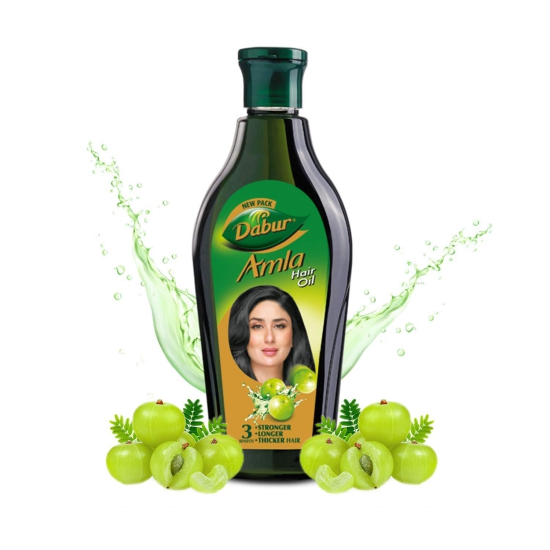 Dabur Amla Hair Oil - For Strong, Long And Thick Hair - 450Ml & Dabur Meswak Toothpaste - 200G (Pack Of 2)