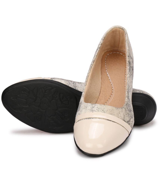 Ishransh - Beige Women''s Casual Ballerinas - None