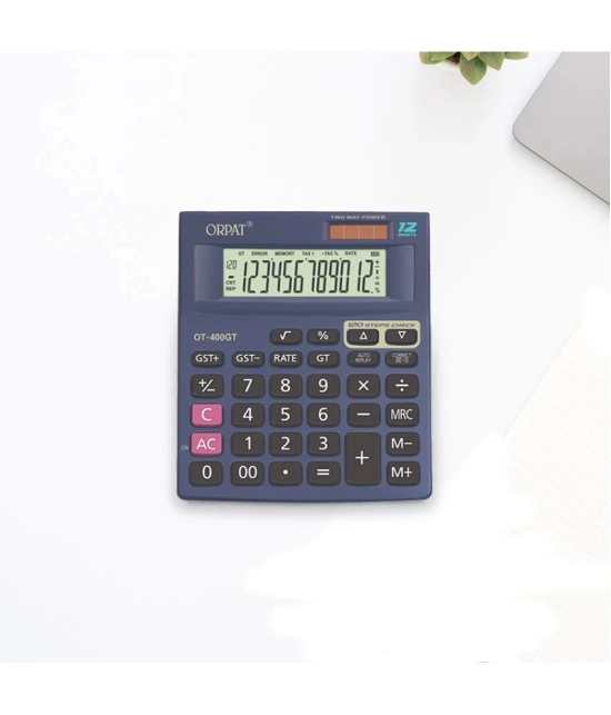 Orpat Check and Correct Desktop Calculators OT-400GT Dark Grey