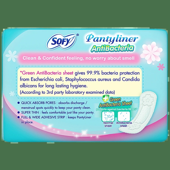 Sofy Antibcteria Pantyliner, 18 Pcs