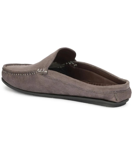 Buxton Dark Grey Mens Slip on - 8