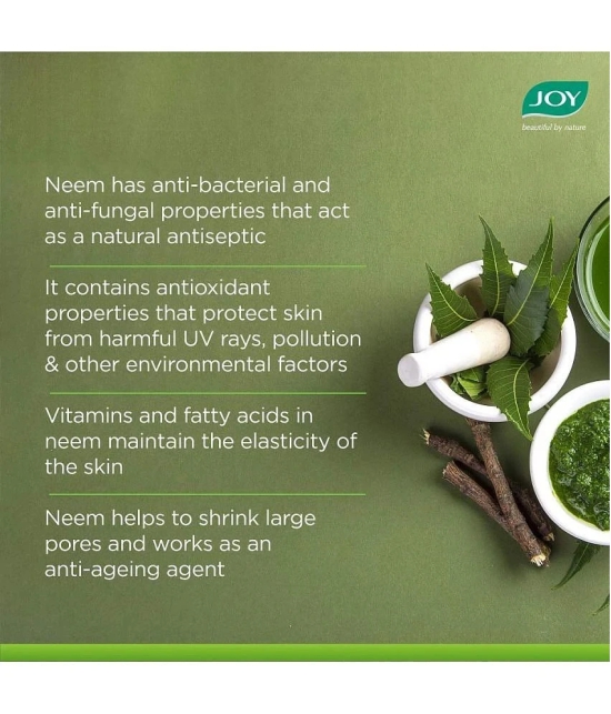 Joy Natural Skin Purifying Neem Face Wash for Acne & Pimples 200ml, (Pack of 2 X 100ml)