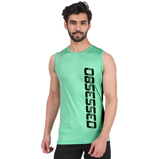 London Hills - Regular Fit Graphic Print Men Round Neck Sleeveless T-Shirt