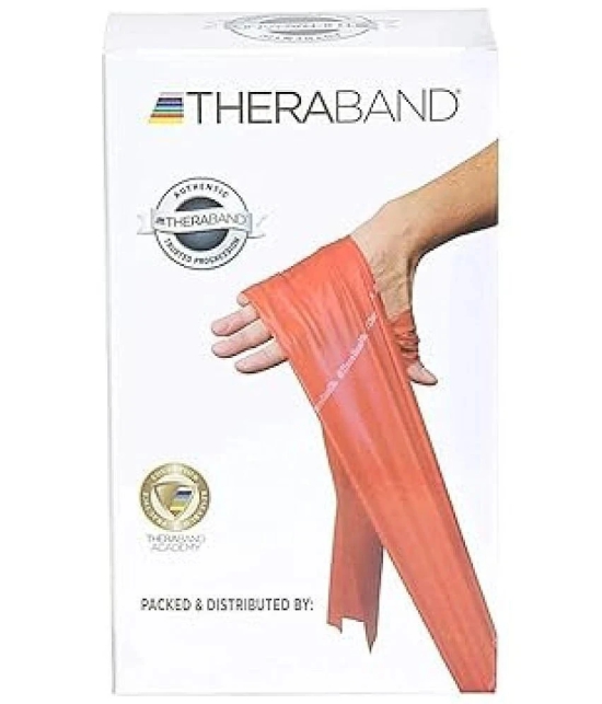 Thera band Yellow Thin/Light Resistance Latex Free Exercise Band 6 Feet(Length) x 4 Inches(Width), Pack of 1 Yellow - Yellow