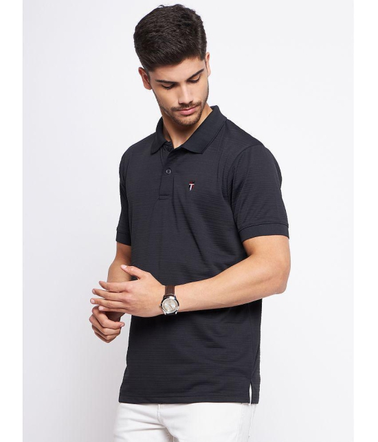 MXN - Black Cotton Regular Fit Mens Polo T Shirt ( Pack of 1 ) - None