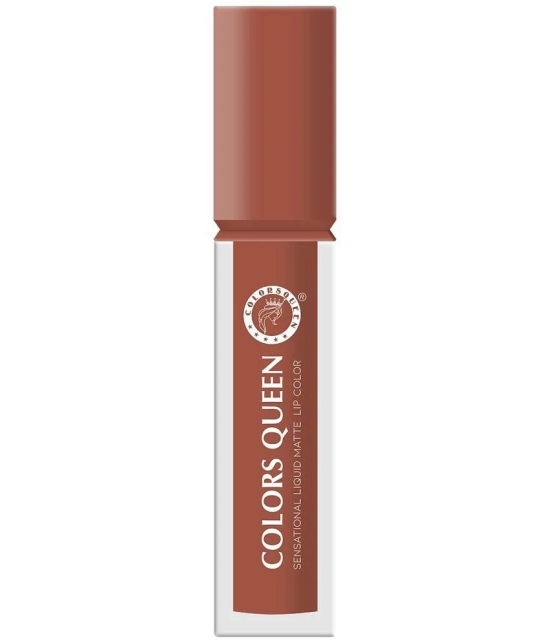 Colors Queen Sensational Liquid Matte Lipstick 7g, Nude It (Shade - 09)