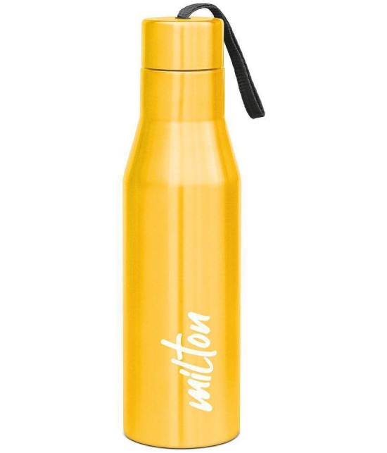 Milton - SUPER 750,YELLOW Yellow Water Bottle 650 mL ( Set of 1 ) - Yellow