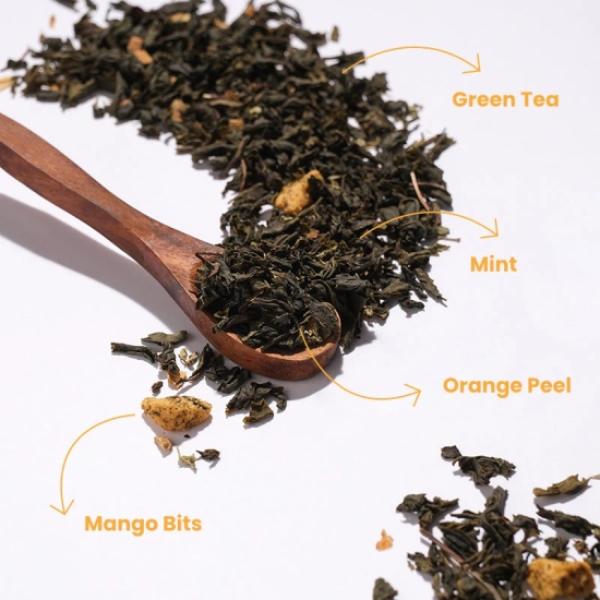 Mango Mint Green Tea - Tea Bags-15 Tea Bags