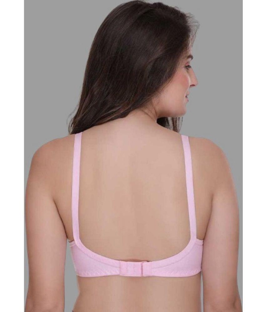 Zourt - Pink Cotton Non Padded Women's Everyday Bra ( Pack of 1 ) - None