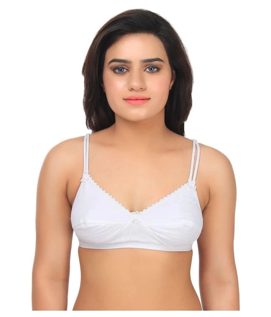 TCG Cotton Bralette - White - 42