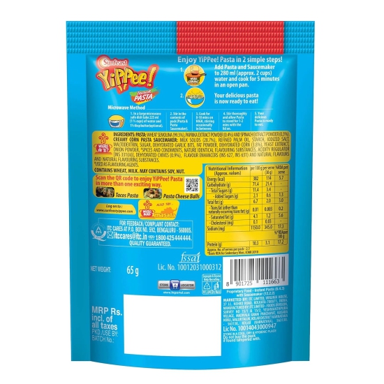 Sunfeast Tricolour Pasta Creamy, 70 Gm