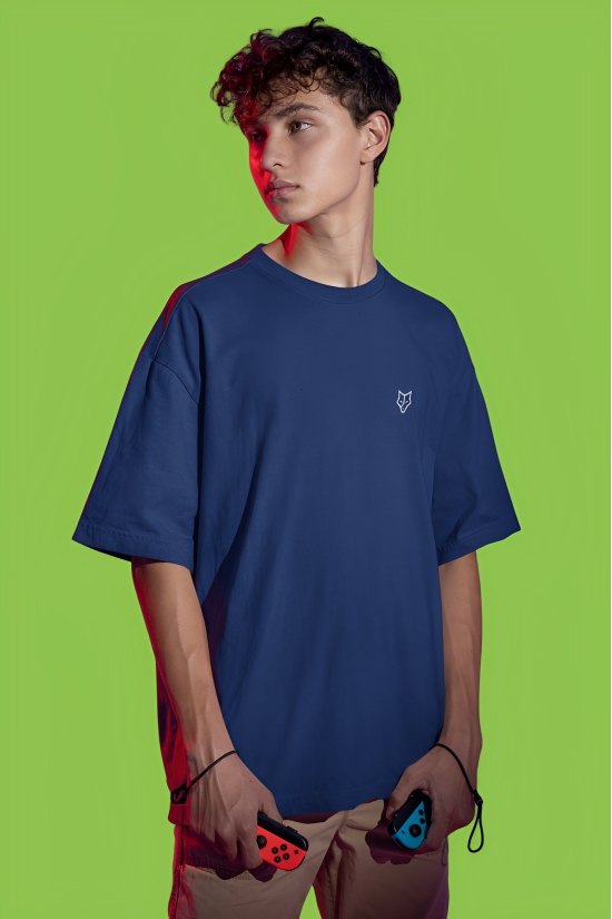 Upgrade Your Wardrobe with the Bwolves Blue Oversized Tee-XXL