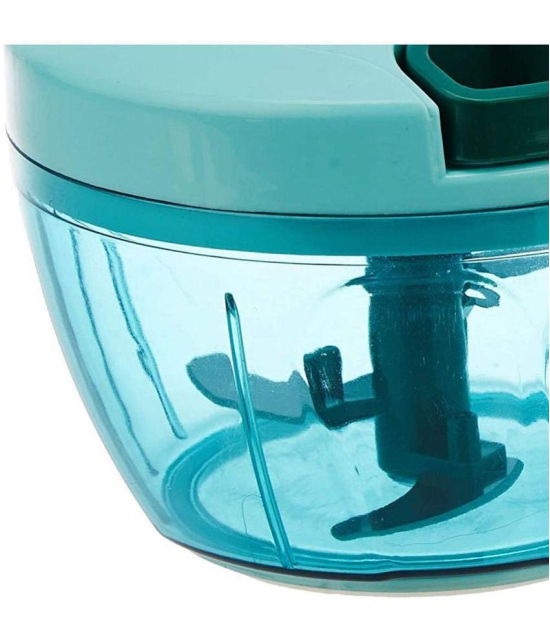 THRIFTKART - Sea Green Plastic Mannual Chopper 350 ml ( Pack of 1 ) - Sea Green