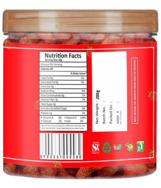 YUM YUM Premium Dried Strawberries 200 g