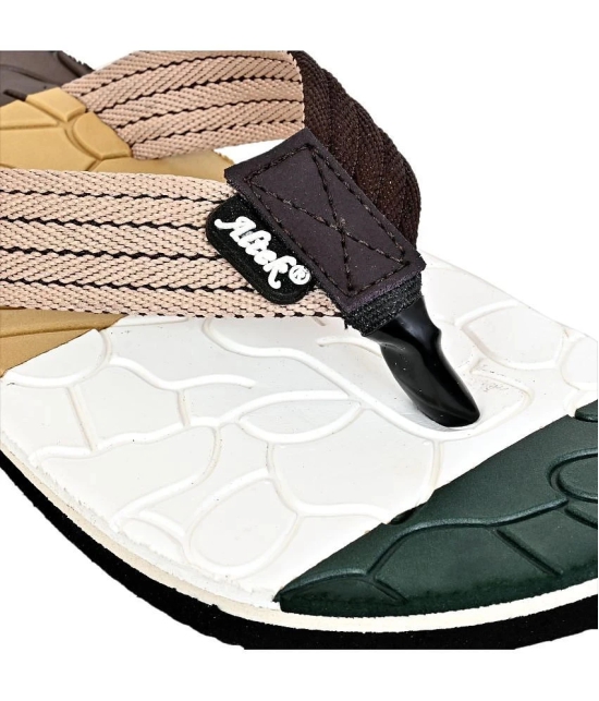 Altek - Brown Mens Thong Flip Flop - None