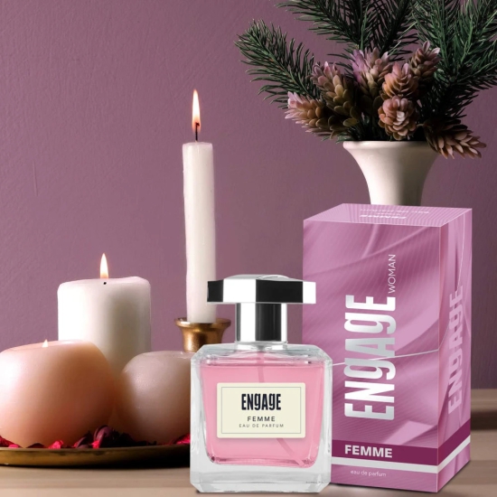 Engage Femme Eau De Parfum Perfume for Women 90ml Citrus  Floral Skin Friendly-Engage Femme Eau De Parfum, Perfume for Women, 90ml, Citrus & Floral, Skin Friendly