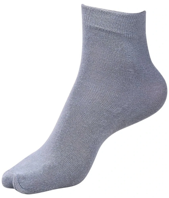 Dollar - Grey Cotton Boys Ankle Length Socks ( Pack of 3 ) - 7-8Years