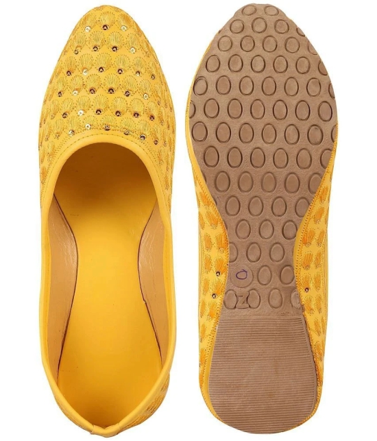 Apratim - Yellow Womens Juttis - None