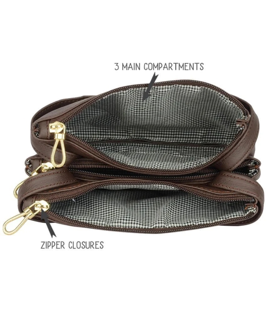 Enoki - Brown Artificial Leather Handheld - Brown