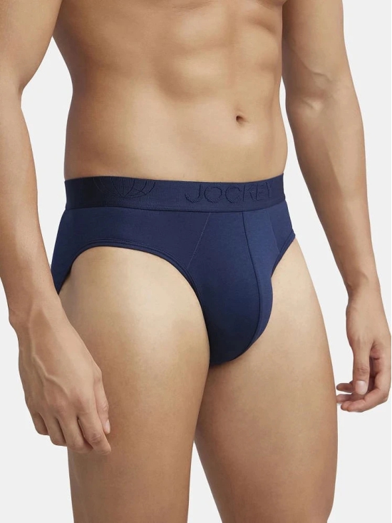 Jockey IC24 Men Tencel Micro Modal Cotton Elastane Solid Brief - True Navy - None