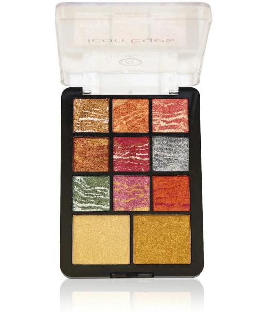 Colors Queen Eyeshadow Palette with Highlighter lightweight & Easily Blendable (Shade - 02)