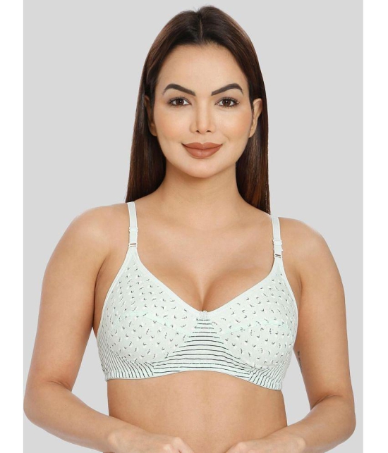 ILRASO - Green Cotton Non Padded Women's T-Shirt Bra ( Pack of 1 ) - None