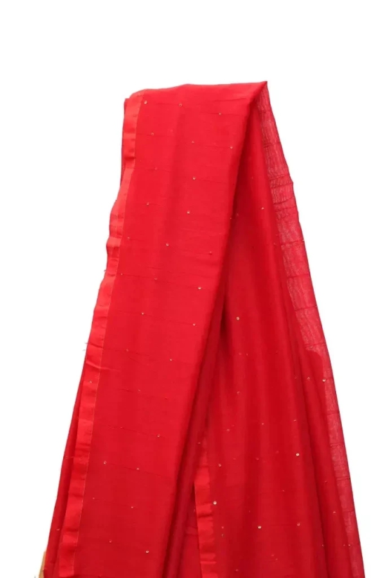 Tisser Khadi Sequence Saree  with blouse piece